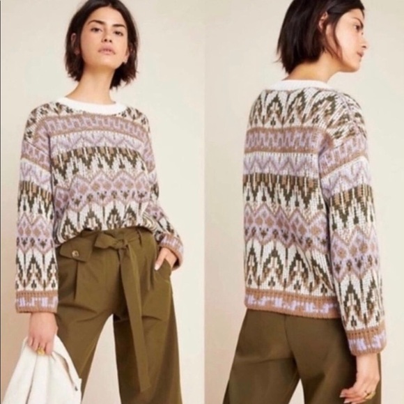 Anthropologie Sweaters - 💥PRICE DROP💥 Fabiana Alpaca Wool Fair Isle Sweater